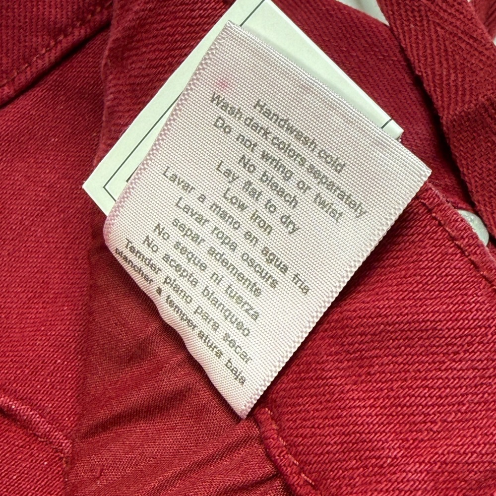 NWT Judy Blue High Waist Joggers Size 13/31 Scarlet Red Drawstring Garment Dyed - Picture 7 of 9